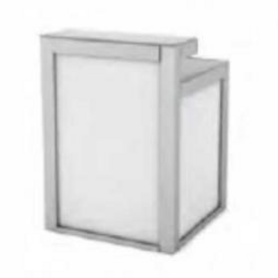 ../frankl24shop/Bar Theke Alu 80x80x110 mit weißer Platte